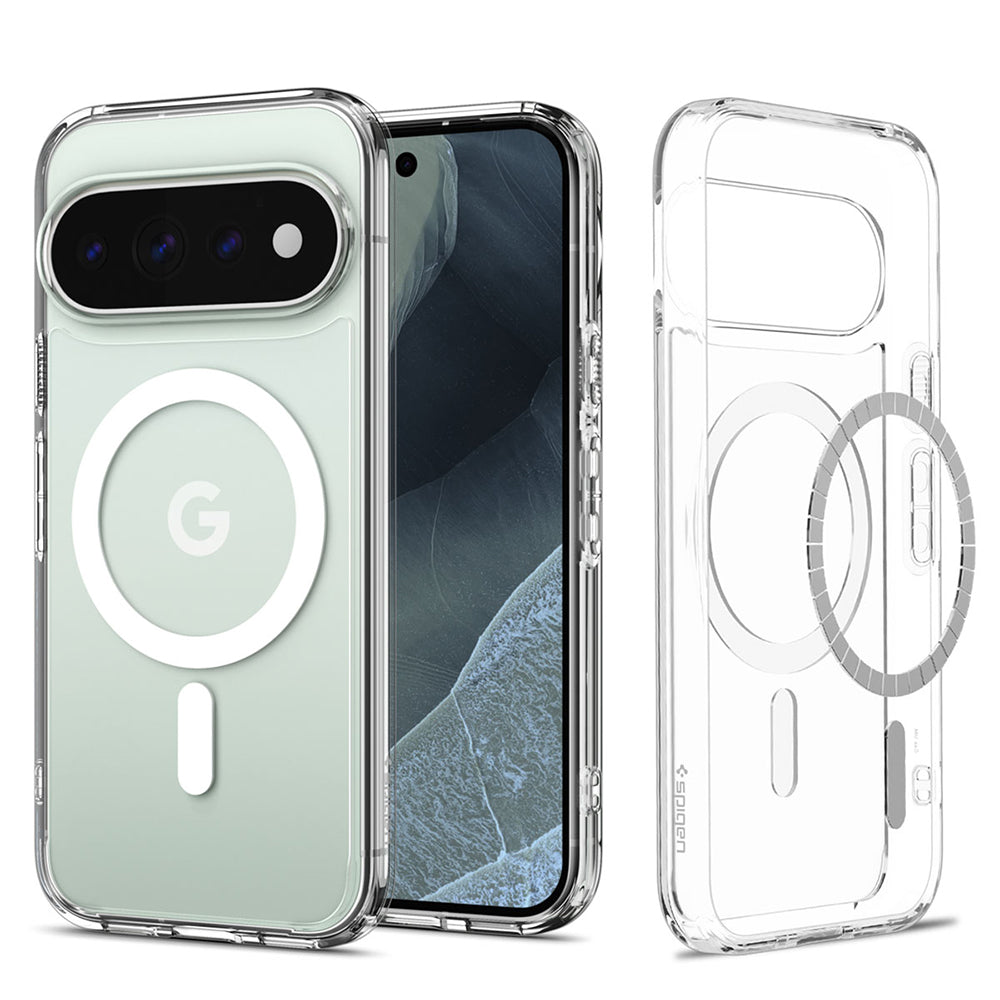 Coque MagSafe pour Google Pixel 11 Pro XL, Spigen, Ultra Hybrid, Transparente Blanche ACS11451