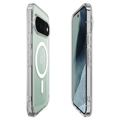 Coque MagSafe pour Google Pixel 11 Pro XL, Spigen, Ultra Hybrid, Transparente Blanche ACS11451
