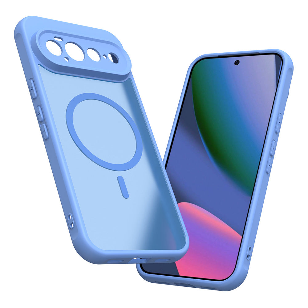 Coque MagSafe pour Google Pixel 11 Pro XL, Techsuit, HaloFrost II, Bleue