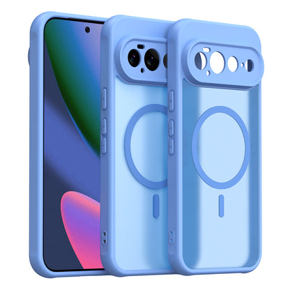 Coque MagSafe pour Google Pixel 11 Pro XL, Techsuit, HaloFrost II, Bleue