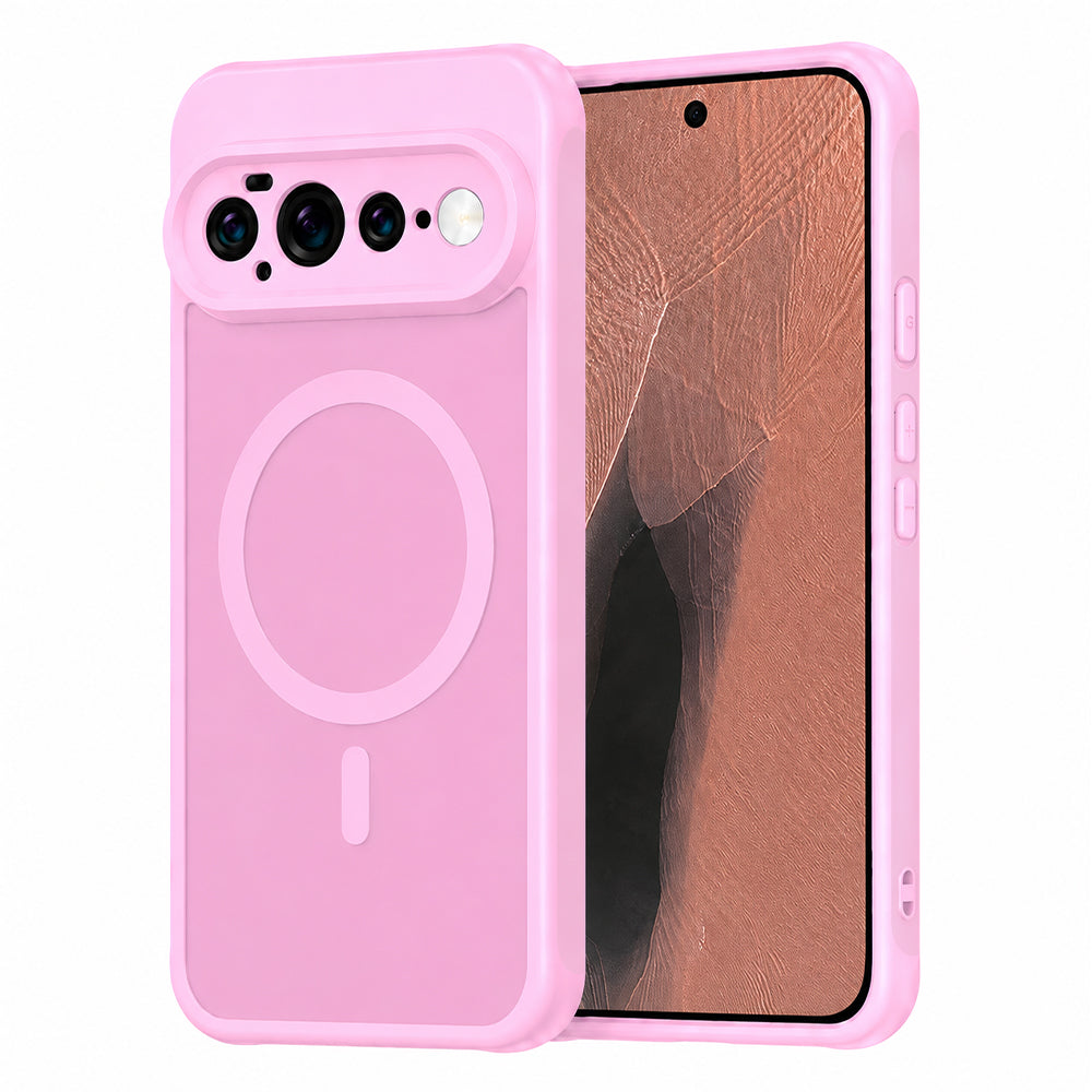 Coque MagSafe pour Google Pixel 11 Pro XL, Techsuit, HaloFrost II, Rose