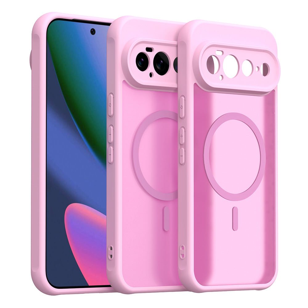 Coque MagSafe pour Google Pixel 11 Pro XL, Techsuit, HaloFrost II, Rose