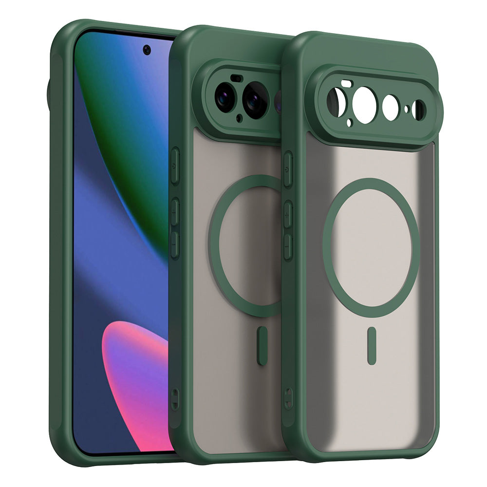 Coque MagSafe pour Google Pixel 11 Pro XL, Techsuit, HaloFrost II, Vert