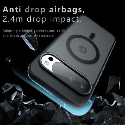 Coque MagSafe pour Google Pixel 11 Pro XL, Techsuit, PureFrost, Noir Satiné