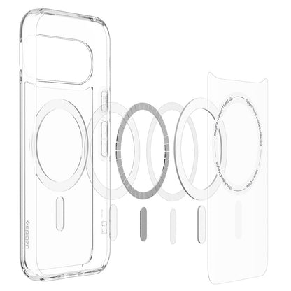 MagSafe-Hülle für Google Pixel 11, Spigen, Ultra Hybrid, Transparent Weiß ACS11441
