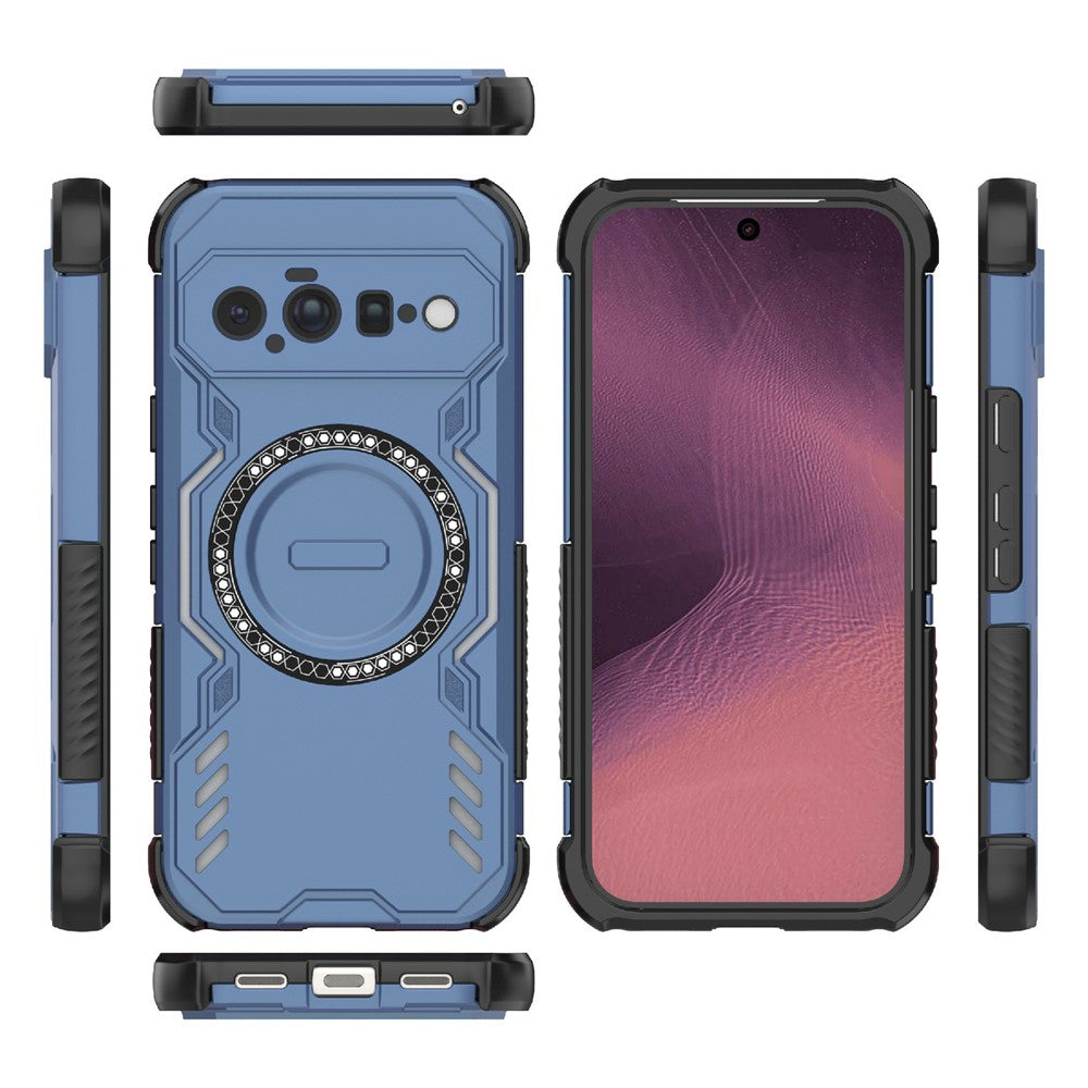 Coque MagSafe pour Google Pixel 11, Techsuit, ArmorMag, bleue
