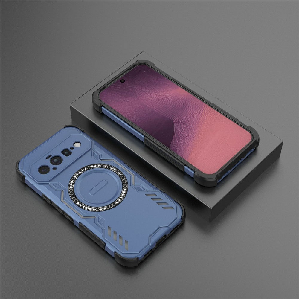 Coque MagSafe pour Google Pixel 11, Techsuit, ArmorMag, bleue