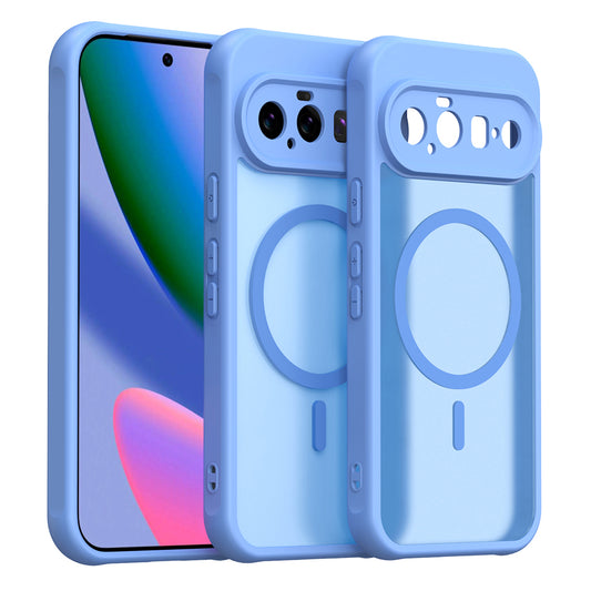 Coque MagSafe pour Google Pixel 11, Techsuit, HaloFrost II, Bleue