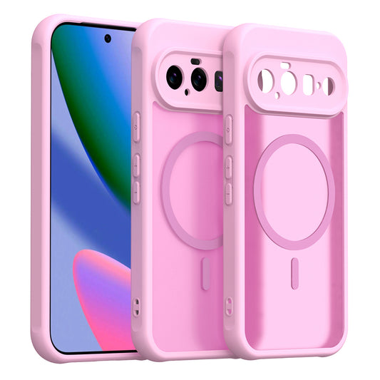 Coque MagSafe pour Google Pixel 11, Techsuit, HaloFrost II, Rose