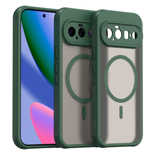 Coque MagSafe pour Google Pixel 11, Techsuit, HaloFrost II, Vert