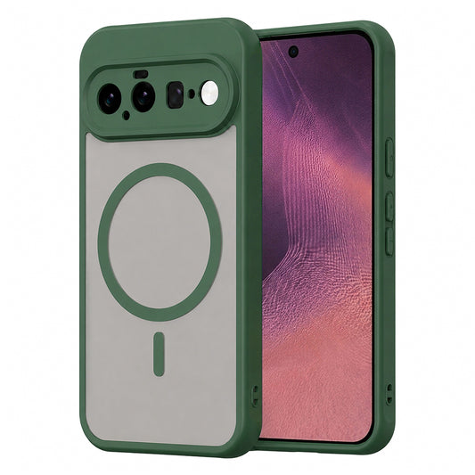 Coque MagSafe pour Google Pixel 11, Techsuit, HaloFrost II, Vert