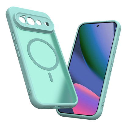 Coque MagSafe pour Google Pixel 11, Techsuit, HaloFrost II, Vert Clair