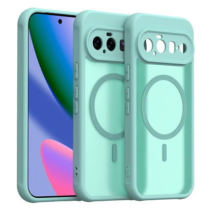 Coque MagSafe pour Google Pixel 11, Techsuit, HaloFrost II, Vert Clair