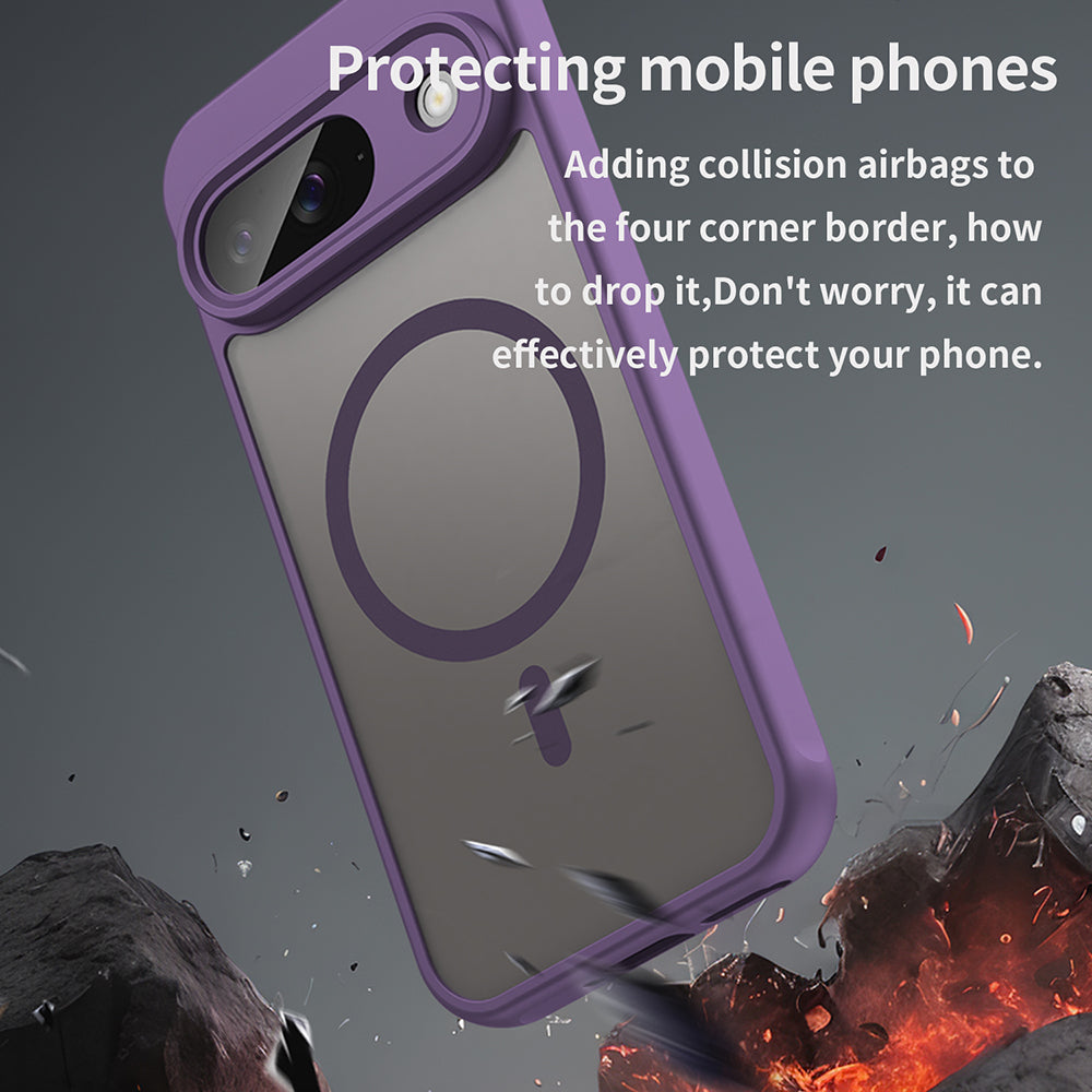 Coque MagSafe pour Google Pixel 9, Techsuit, HaloFrost II, Violet