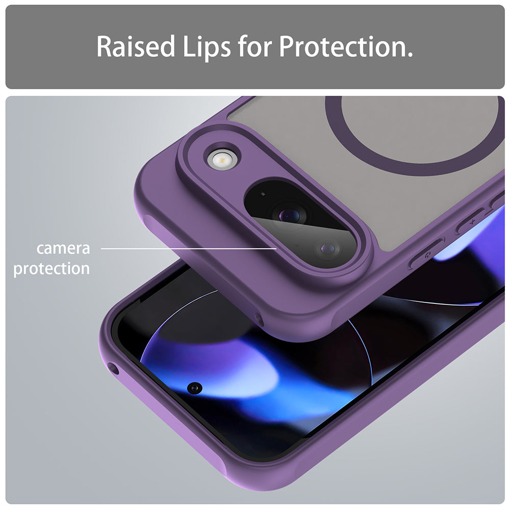 Coque MagSafe pour Google Pixel 9, Techsuit, HaloFrost II, Violet