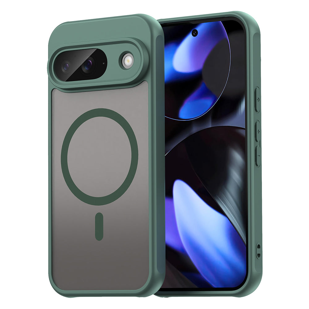 Coque MagSafe pour Google Pixel 9, Techsuit, HaloFrost II, Vert