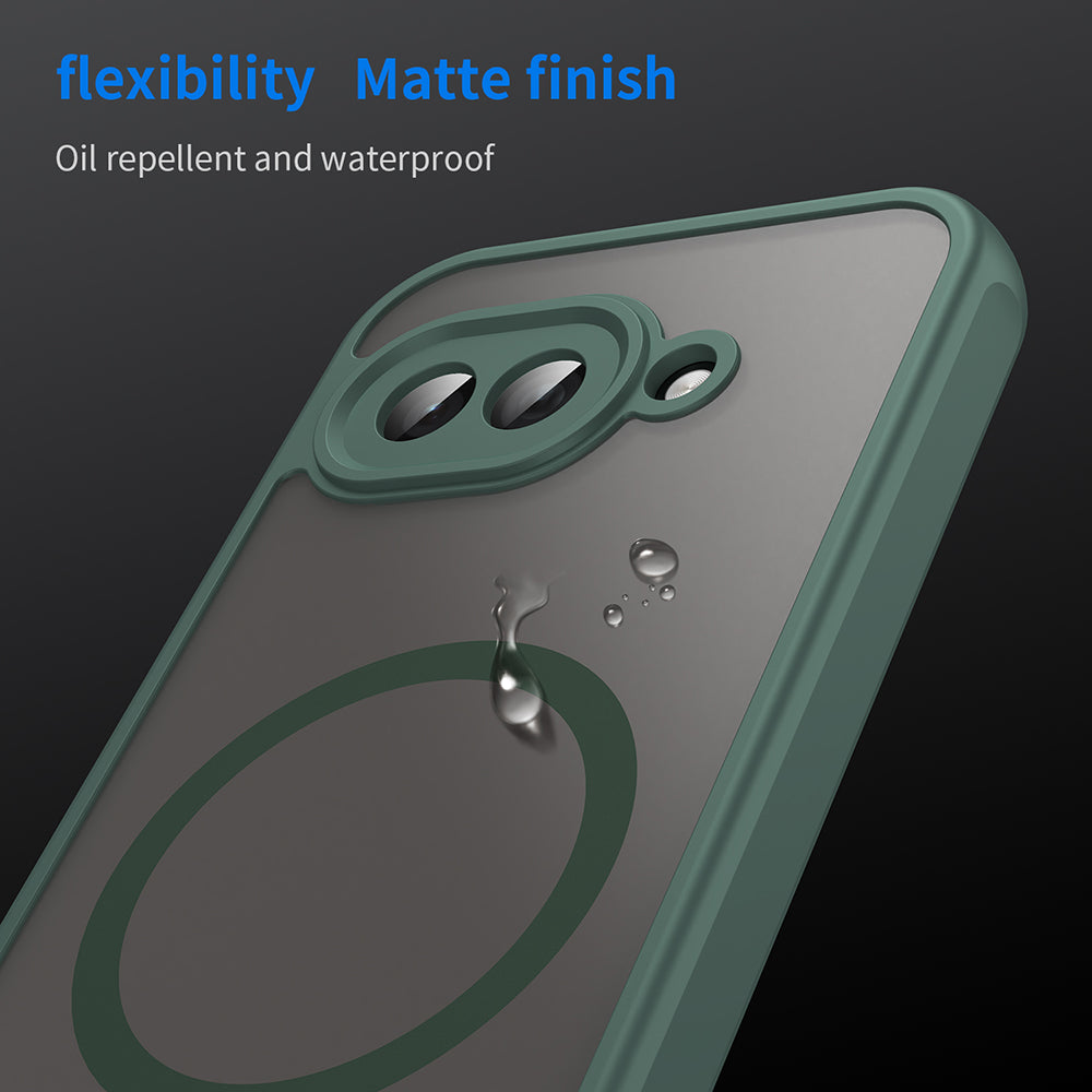 MagSafe-Hülle für Google Pixel 9a, Techsuit, HaloFrost II, Grün