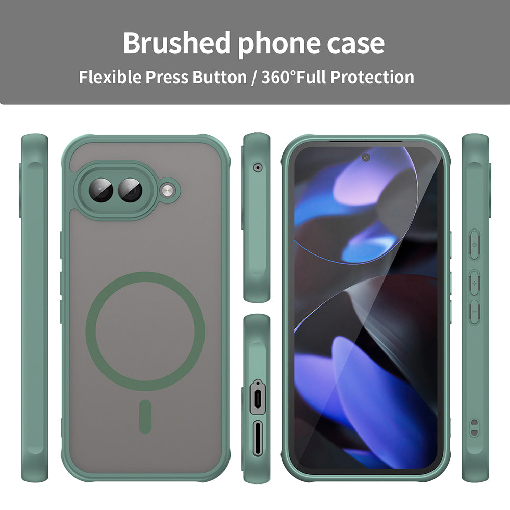 MagSafe-Hülle für Google Pixel 9a, Techsuit, HaloFrost II, Grün