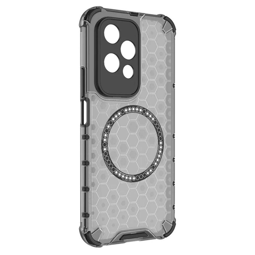 MagSafe Case for Honor 200 Lite, Techsuit, HoneyComb Shield, Black