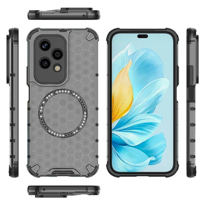 MagSafe Case for Honor 200 Lite, Techsuit, HoneyComb Shield, Black