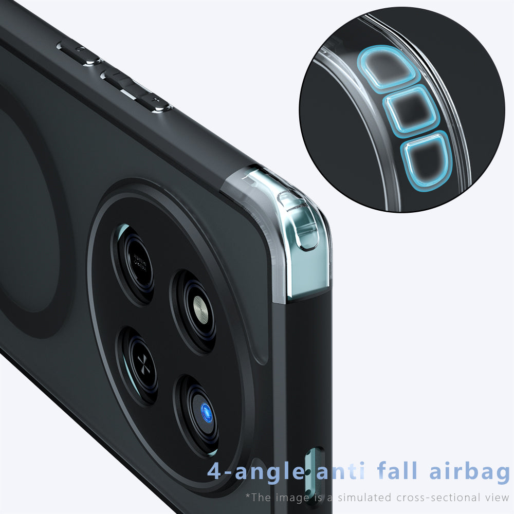 MagSafe-Hülle für Honor 400 Pro, Techsuit, PureFrost, Satin Schwarz