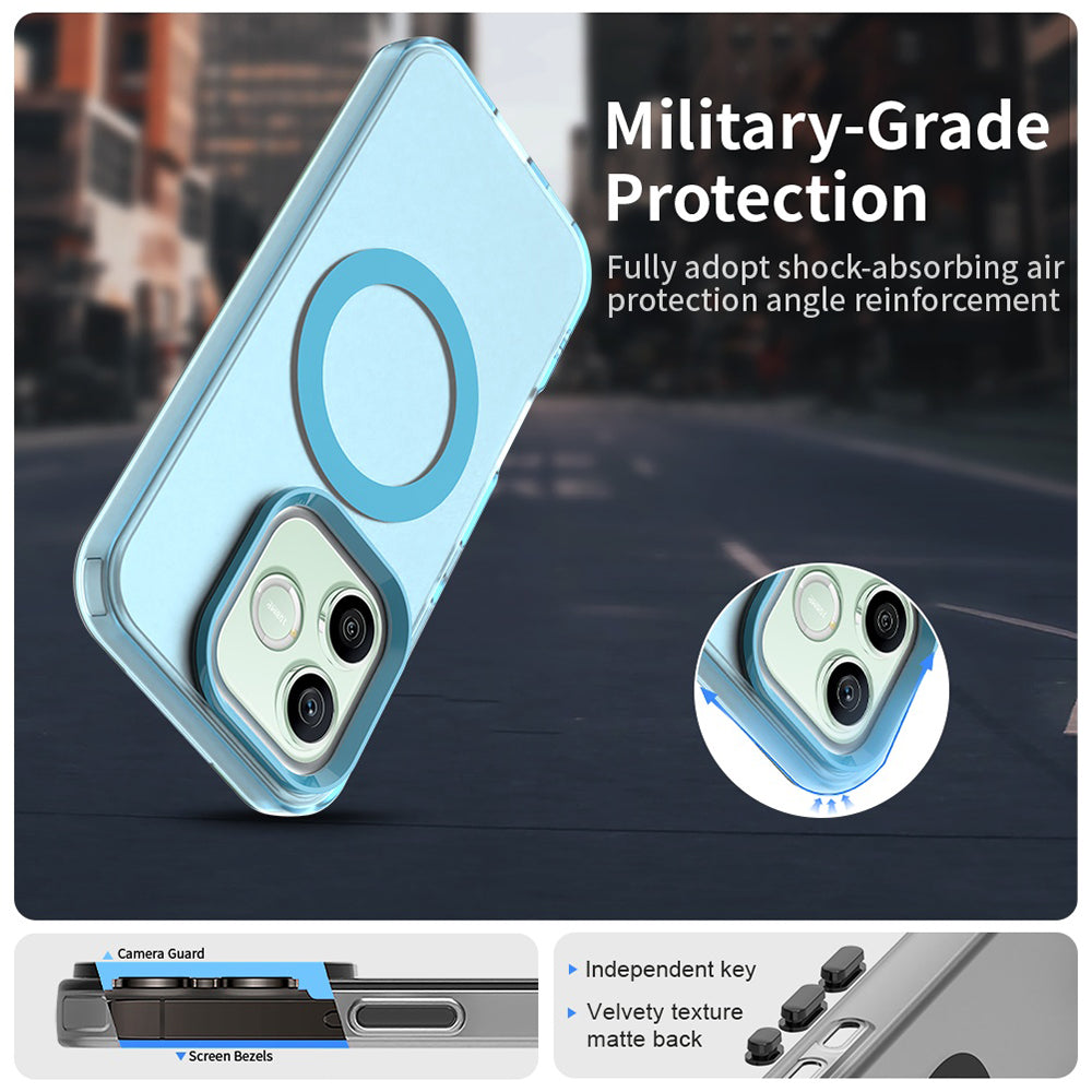 MagSafe-Hülle für Honor 600 Lite, Techsuit, CandyCase, Blau