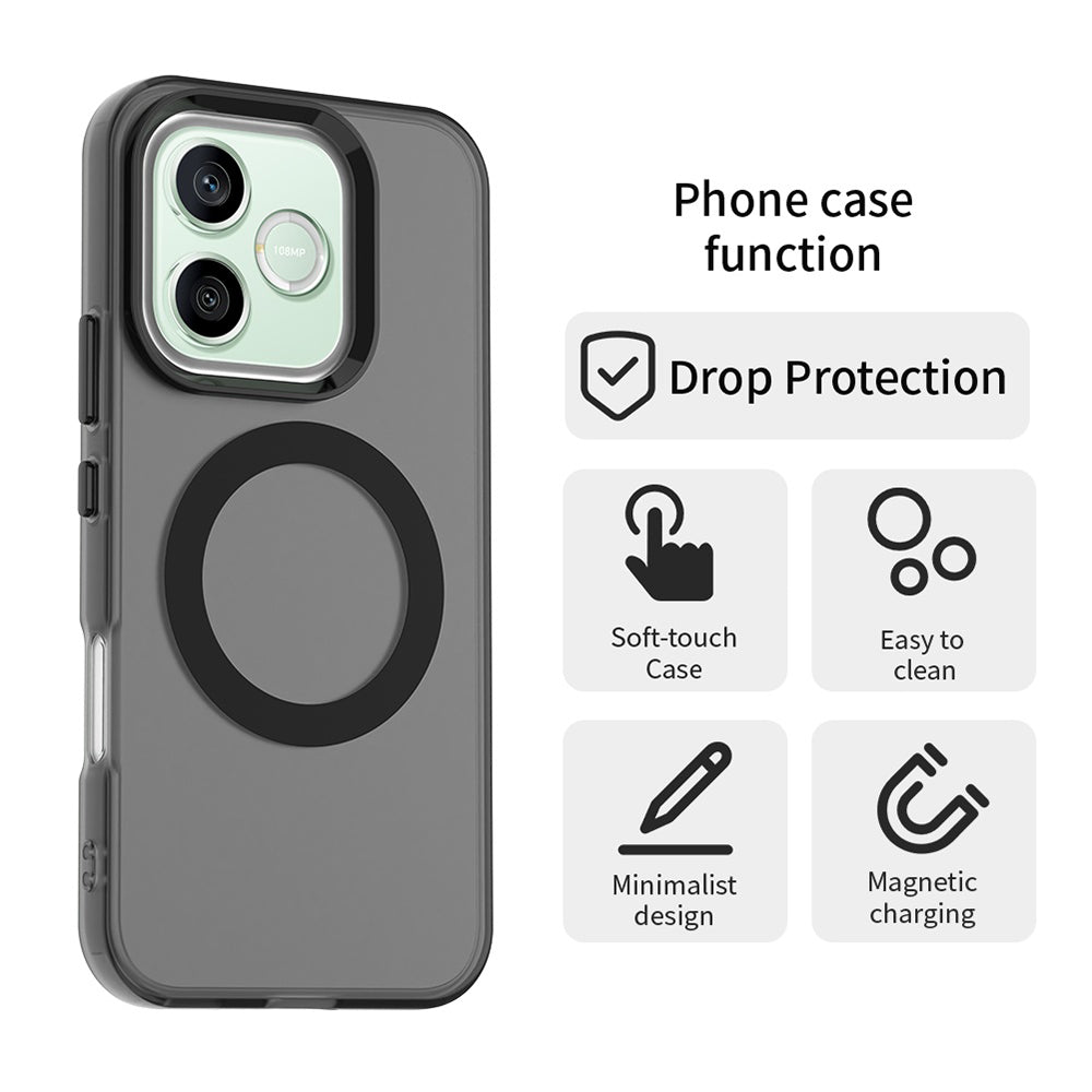 Coque MagSafe pour Honor 600 Pro / 600, Techsuit, CandyCase, Noire