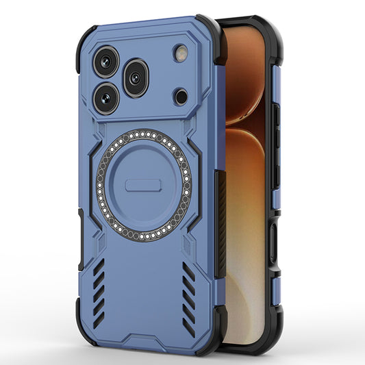 Coque MagSafe pour Honor 600 Pro, Techsuit, ArmorMag, Bleue
