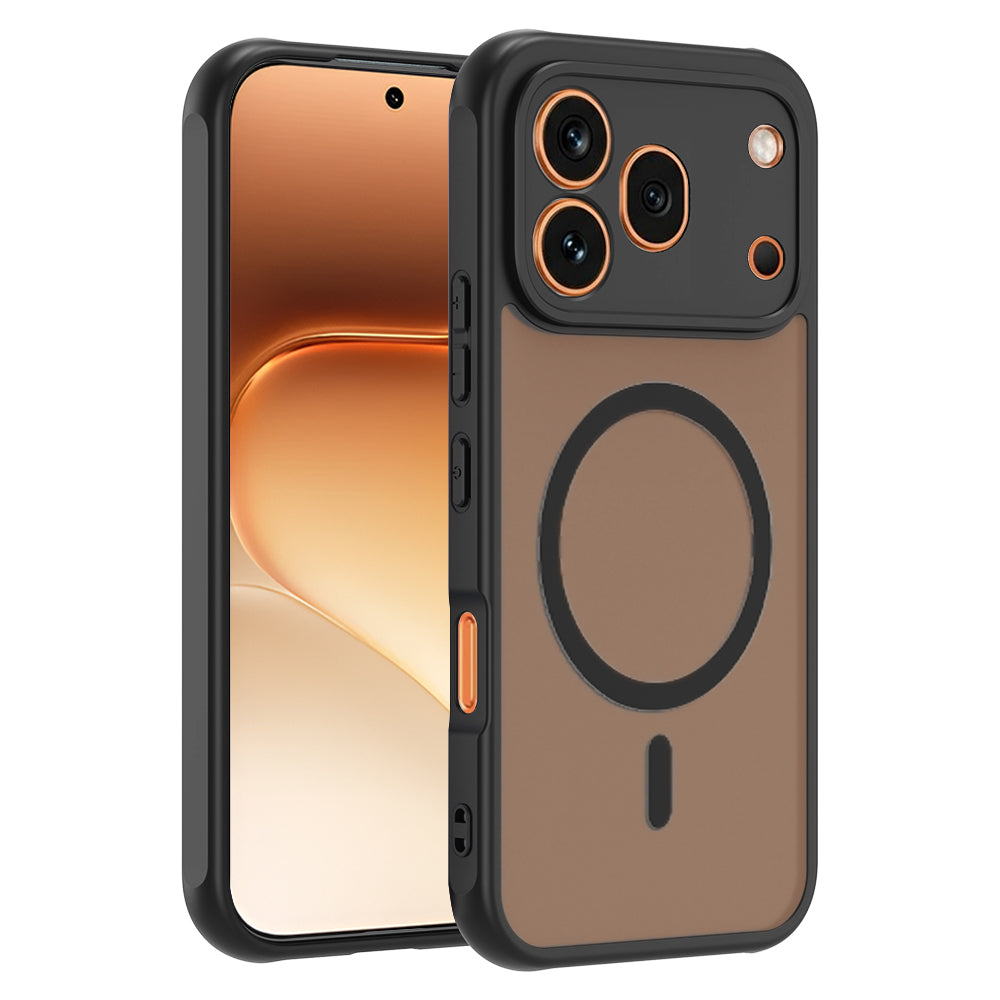 Coque MagSafe pour Honor 600 Pro, Techsuit, HaloFrost II, Noire