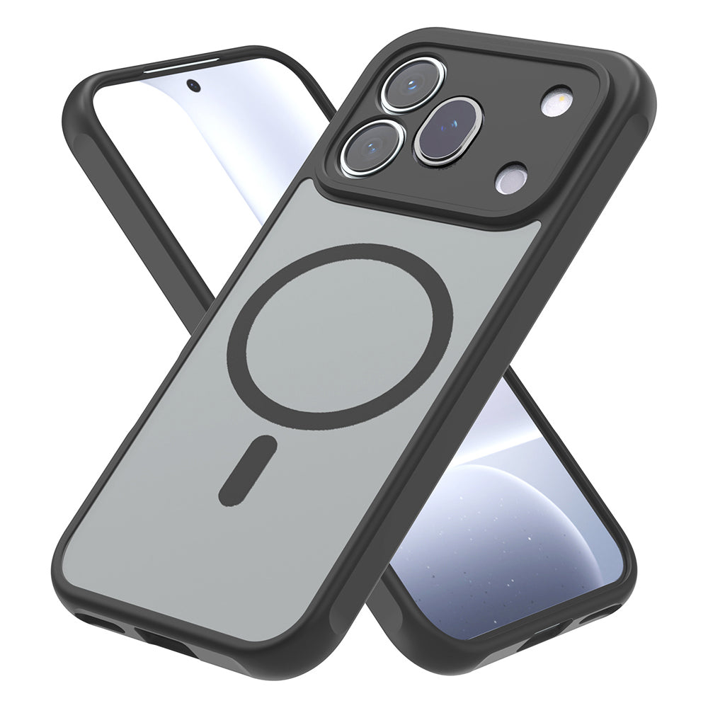 Coque MagSafe pour Honor 600 Pro, Techsuit, HaloFrost II, Noire