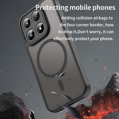 Coque MagSafe pour Honor 600 Pro, Techsuit, HaloFrost II, Noire