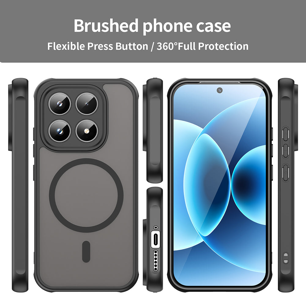 MagSafe Case for Honor 600, Techsuit, HaloFrost II, Black