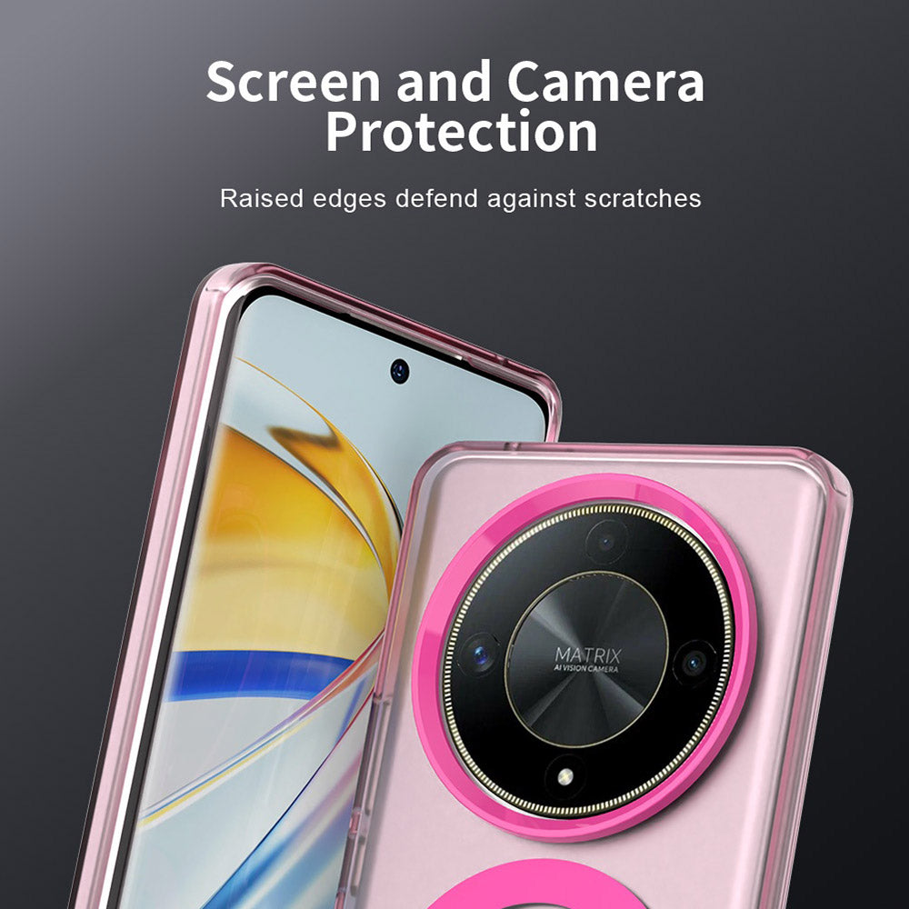 Coque MagSafe pour Honor Magic6 Lite, Techsuit, CandyCase, Rose