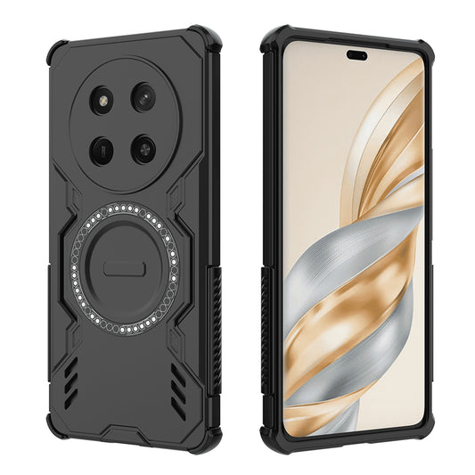 MagSafe-Hülle für Honor X9c / Magic7 Lite, Techsuit, ArmorMag, Schwarz