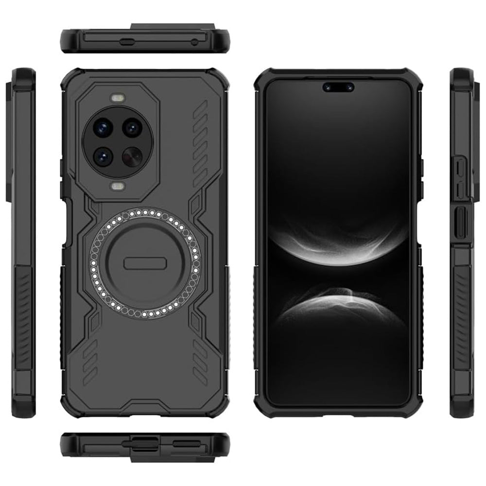 Coque MagSafe pour Huawei nova 14 Pro, Techsuit, ArmorMag, Noire.
