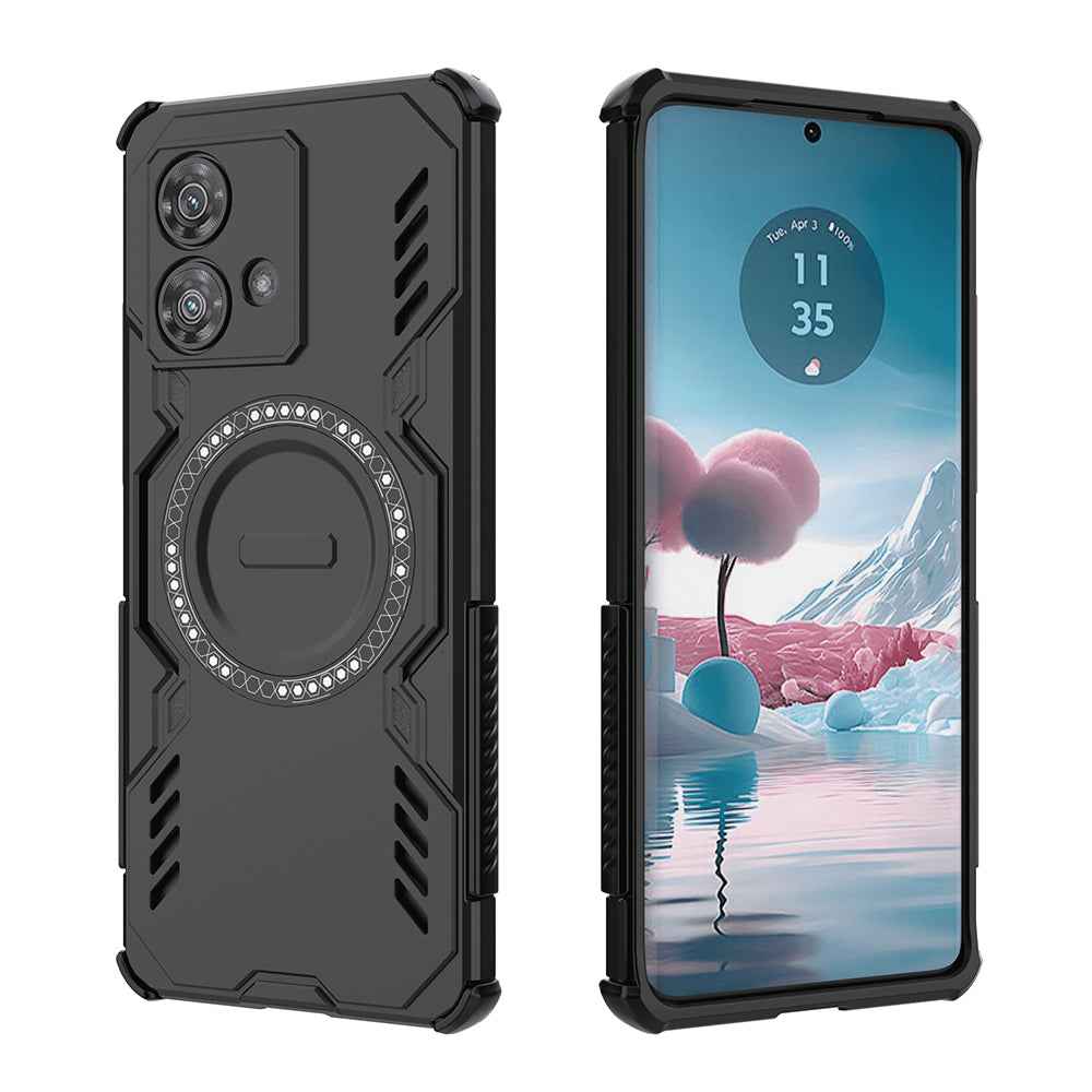 MagSafe-Hülle für Motorola Edge 40 Neo, Techsuit, ArmorMag, Schwarz