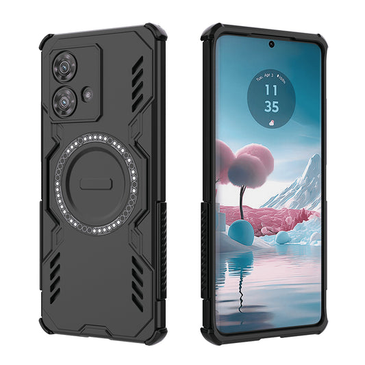 Coque MagSafe pour Motorola Edge 40 Neo, Techsuit, ArmorMag, Noire