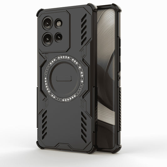 Coque MagSafe pour Motorola Edge 50, Techsuit, ArmorMag, Noire