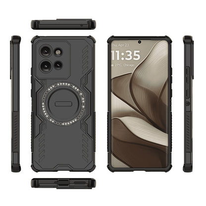 MagSafe Case for Motorola Edge 50, Techsuit, ArmorMag, Black