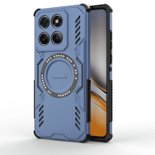 Coque MagSafe pour Motorola Edge 60 Fusion / Edge 60, Techsuit, ArmorMag, Bleue