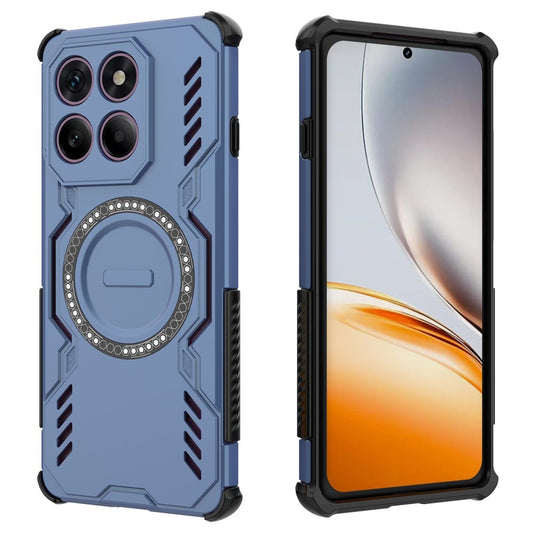 Coque MagSafe pour Motorola Edge 60 Pro, Techsuit, ArmorMag, Bleue