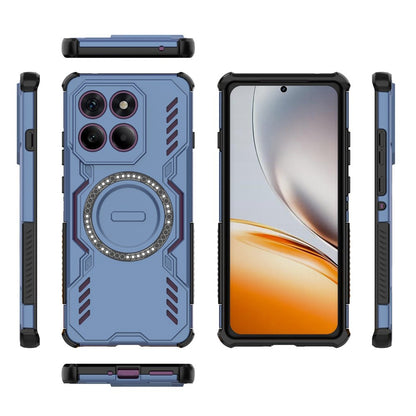 MagSafe Case for Motorola Edge 60 Pro, Techsuit, ArmorMag, Blue