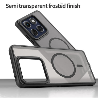 MagSafe-Hülle für Motorola Edge 60 Pro, Techsuit, HaloFrost II (Großes Objektivloch), Schwarz