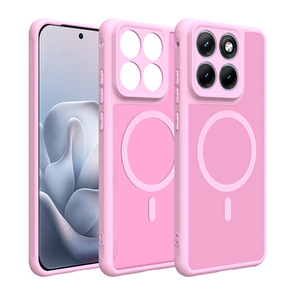 Coque MagSafe pour Motorola Edge 70 Fusion, Techsuit, HaloFrost II, Rose