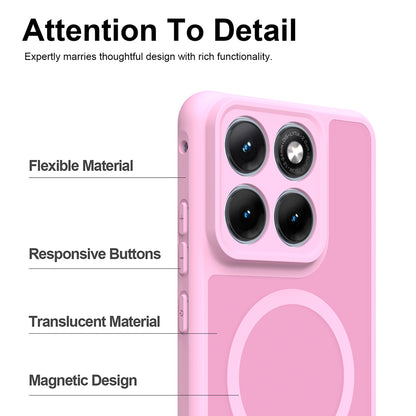 Coque MagSafe pour Motorola Edge 70 Fusion, Techsuit, HaloFrost II, Rose