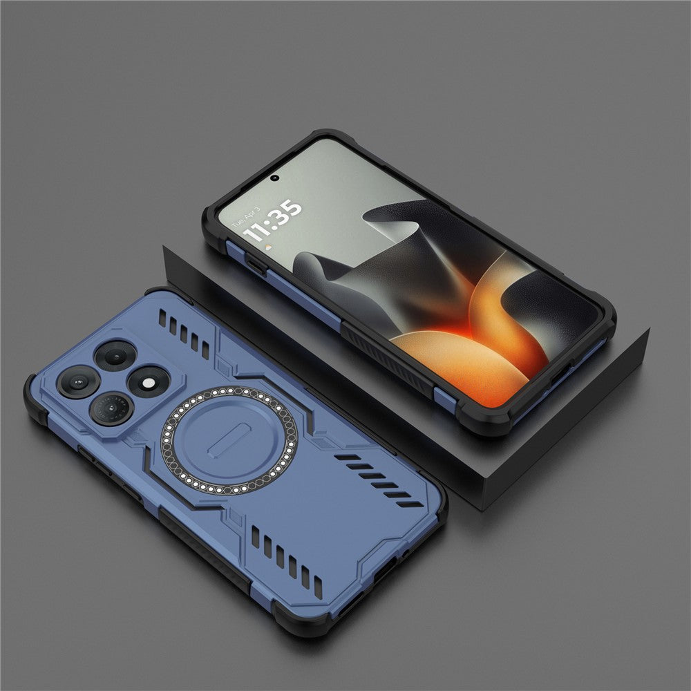 MagSafe-Hülle für Motorola Edge 70 Max, Techsuit, ArmorMag, Blau