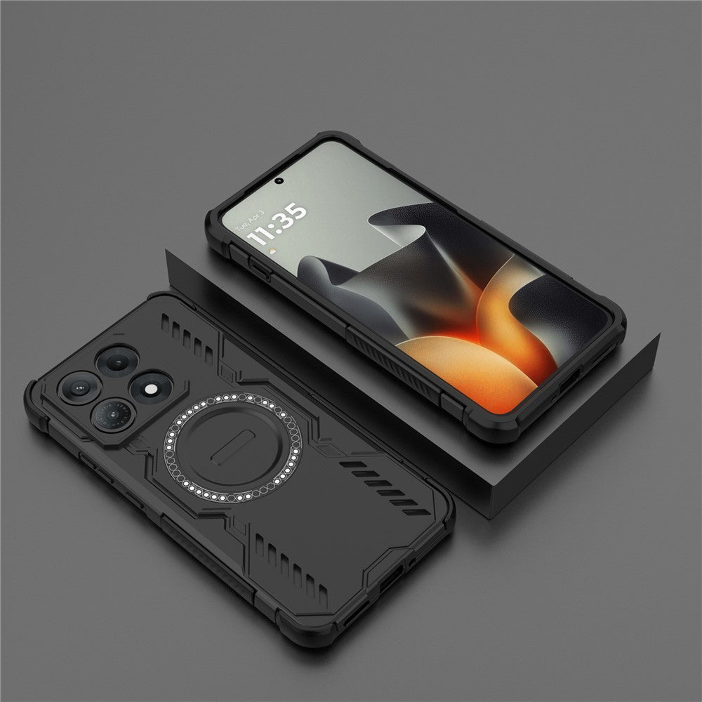 MagSafe-Hülle für Motorola Edge 70 Max, Techsuit, ArmorMag, Schwarz