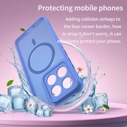 Étui MagSafe pour Motorola Edge 70, Techsuit, HaloFrost II, Bleu