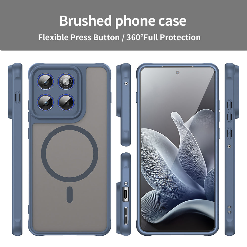 Housse MagSafe pour Motorola Edge 70, Techsuit, HaloFrost II, Bleu Marine