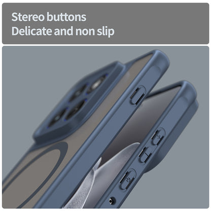 Housse MagSafe pour Motorola Edge 70, Techsuit, HaloFrost II, Bleu Marine